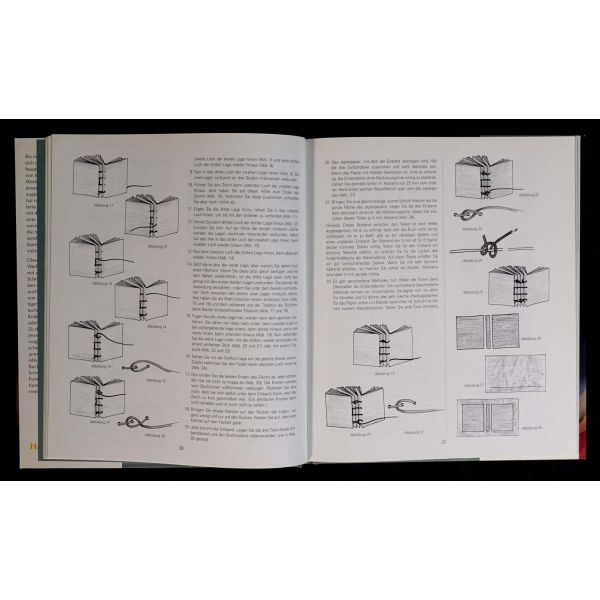 Geleneksel teknikler ve deneysel tasarımlarla cilt örnekleri: BUCHBINDER, Shereen LaPlantz, 1995, Verlag Paul Haupt, 144 sayfa, 22x26 cm...