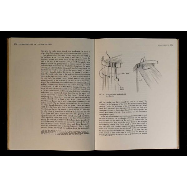 Deri kitap ciltlerinin restorasyonuna dair İngilizce kitap: THE RESTORATION OF LEATHER BINDINGS, Bernard C. Middleton, 1972, American Library Association, Chicago, 201 sayfa, 21x28 cm...