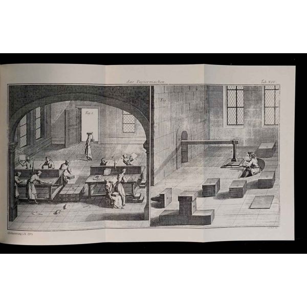 Kâğıt yapma sanatı hakkında 1762 yılında yayınlanan kitabın tıpkı basımı: DIE KUNST PAPIER ZU MACHEN, editör: Alfred Bruns, 1984, Landschaftsverband Westfalen-Lippe, 238 sayfa, 15x21 cm...