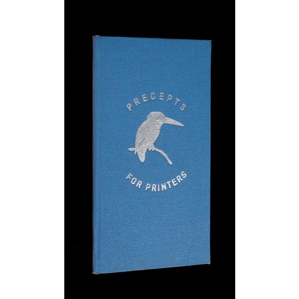 Cilt süslemecileri ve yazıcıları için ilkeler: PRECEPTS FOR PRINTERS, G.V. Woodman, 1912, Fisher Bookbinding Co., 28 sayfa, 12x21 cm...