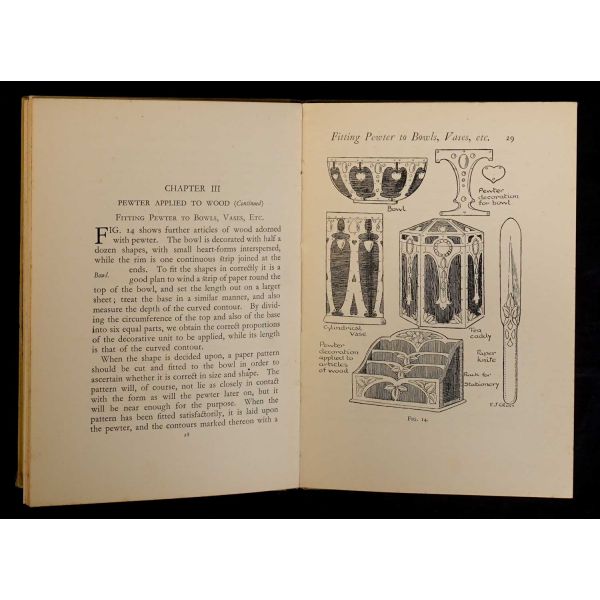 Öğretmenler, öğrenciler ve zanaatkârlar için pratik el sanatları dersleri: THE ARTISTIC PRATICAL HANDCRAFT SERIES, Frederick J. Glass, 1927, University of London Press Ltd., 65 sayfa, 14x20 cm...