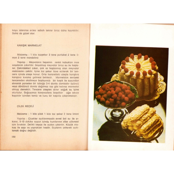 Ailenin Yemek Kitabı, Mine Serener, resimli, sayfalar ciltten kopuk, 253 sayfa, 14x20 cm