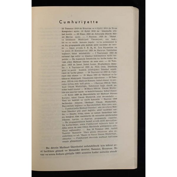 TÜRKİYEDE MATBUAT İDARELERİ VE POLİTİKALARI, Server İskit, 1943, Başvekâlet Basın ve Yayın Umum Müdürlüğü Yayınlarından: 2, 391 sayfa, 17x24 cm...