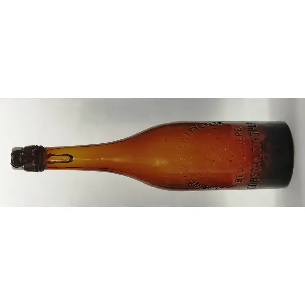 The Nectar Brewery Co Ltd. Büyükdere (Constantinople) yazılı bira şişesi, orijinal porselen kapağıyla, 30 cm...