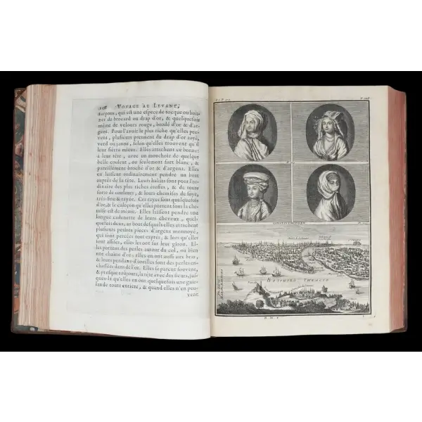 VOYAGE AU LEVANT (5 Cilt Takım), Corneille Le Bruyn, 1725, Chez Charies Ferrand, A Rouen, 648+565+520+498 sayfa, 20x26 cm...