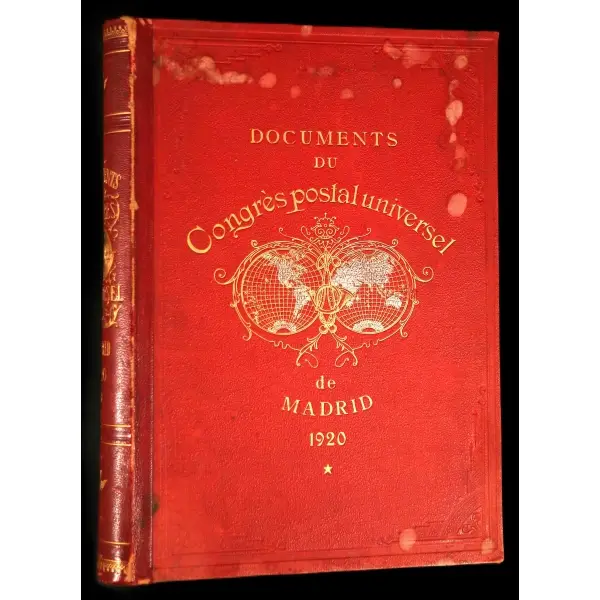 Union Postale Universelle: DOCUMENTS DU CONGRES POSTAL DE MADRID, 1920, Imprimerie Lierow & Cie., Berne, 739+1173 sayfa, 25x34 cm...
