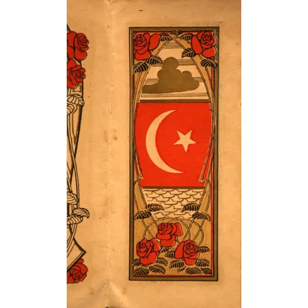 Cihan Harbi arefesinde Büyük Britanyalılarca el konulan Reşadiye dretnotunun renkli görselini ve künye bilgilerini ihtiva eden 1913 tarihli broşür, 