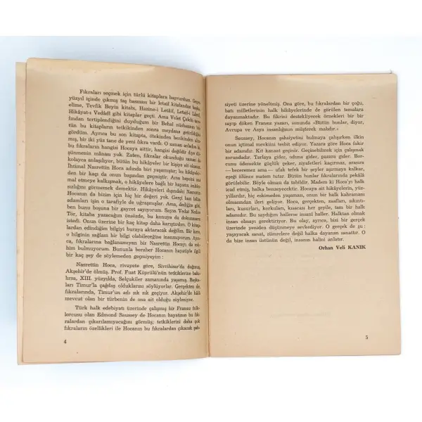 NASRETTİN HOCA 70 Manzum Hikâye, Orhan Veli Kanık, 1949, Doğan Kardeş Yayınları, 64 sayfa, 14x20 cm…