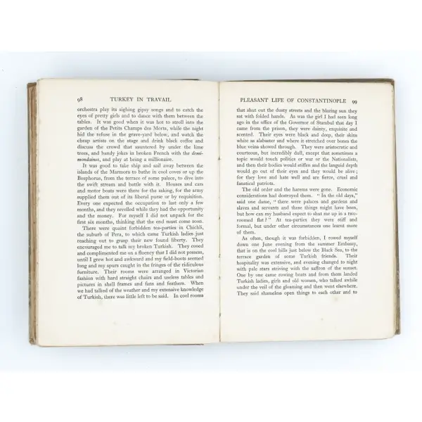 TURKEY IN TRAVAIL, Harold Armstrong, 1925, John Lane The BodleyHead Limited, London, 280 sayfa, 13x19 cm…