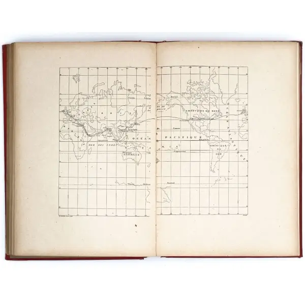 LE TOUR DU MONDE EN QUATRE - VINGTS JOURS, Jules Verne, 1923, Collection Hetzel, 211 sayfa, 19x28 cm...