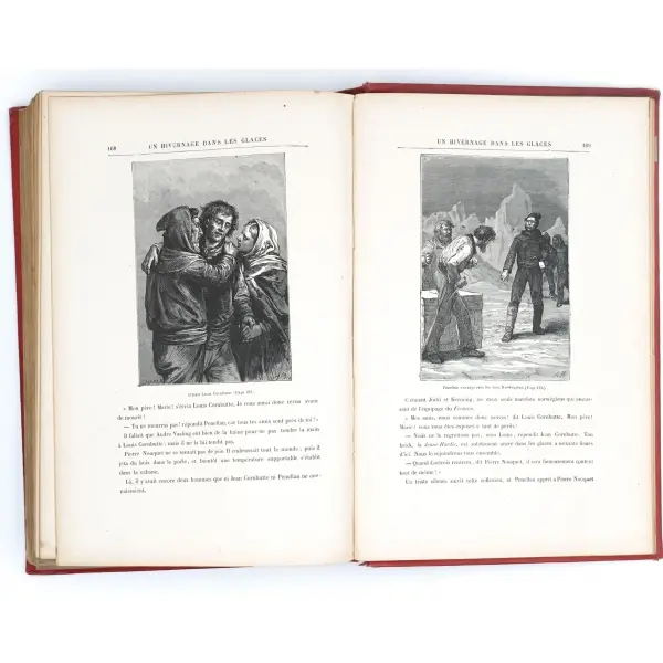 LE TOUR DU MONDE EN QUATRE - VINGTS JOURS, Jules Verne, 1923, Collection Hetzel, 211 sayfa, 19x28 cm...