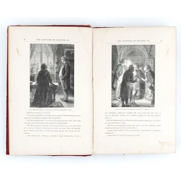 LE DOCTEUR OX, Jules Verne, Collection Hetzel, 211 sayfa, 19x28 cm...