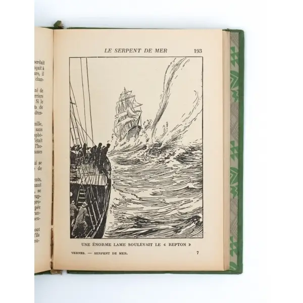 LE SERPENT DE MER (Histoires de Jean-Marie Cabidoulin), Jules Verne, 1937, Librairie Hachette, Paris, 251 sayfa, 13x17 cm...