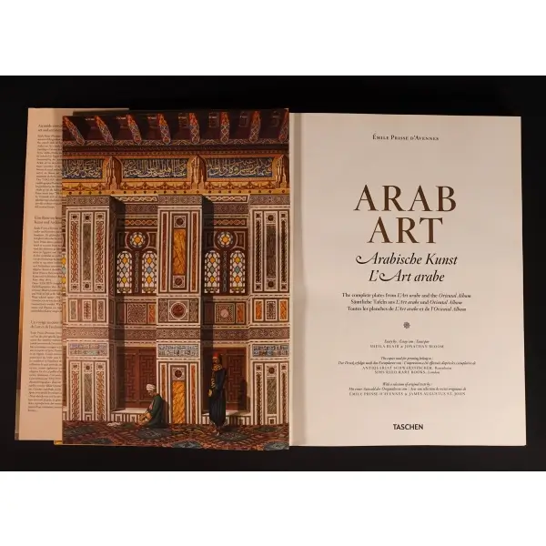 ARAB ART / ARABISCHE KUNST / L´ART ARABE, Emile Prisse D´Avennes, 2010, China, Taschen, 392 sayfa, 33x44 cm...