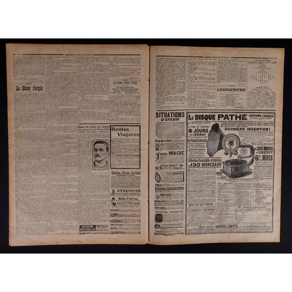 Arka kapağında Osmanlı´da idam görseli bulunan Le Petit Journal mecmuası, 1910 tarihli...