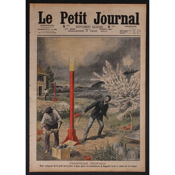 Arka kapağında Osmanlı´da idam görseli bulunan Le Petit Journal mecmuası, 1910 tarihli...