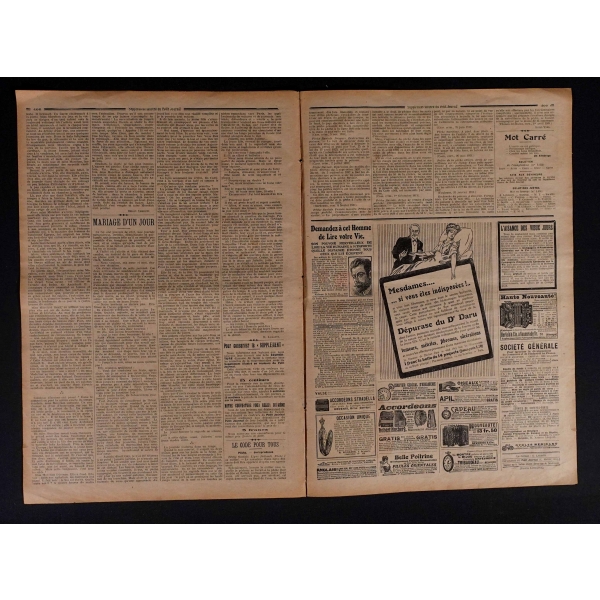 İstanbul´da Birdirbir Oynayan Bahriyeliler arka kapaklı Le Petit Journal mecmuası, 1912 tarihli...