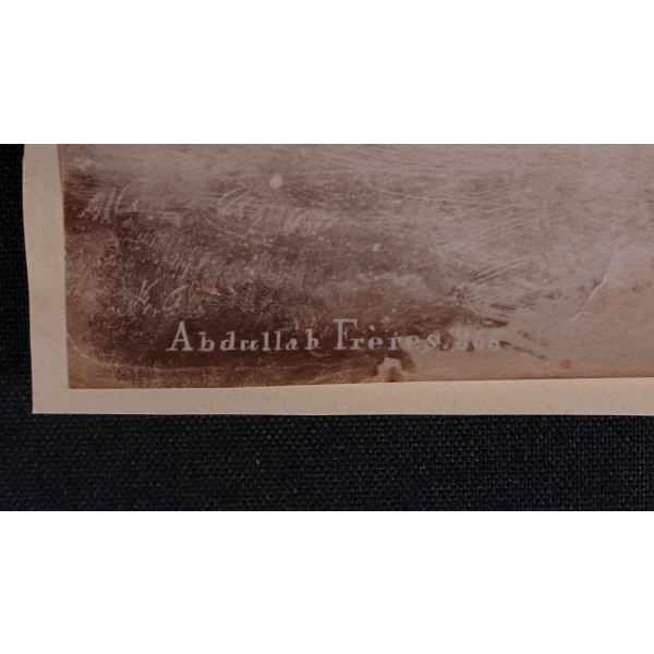 Alman Kayzeri Wilhelm´in İstanbul ziyaretinde Yıldız Sarayı´nda şerefine yapılan resmi geçit - Abdullah Freres fotoğrafhanesi 20 x 26 cm albümin fotoğraf