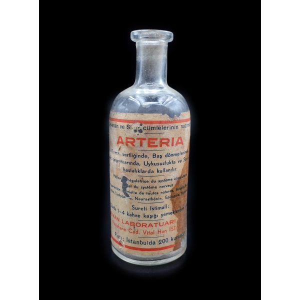 Sevan Laboratuvarı Arteria ilaç şişesi, 12 cm...