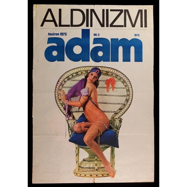 ALDINIZMI - adam (haziran 1975 - no: 3 - 10 TL), 58x85 cm...