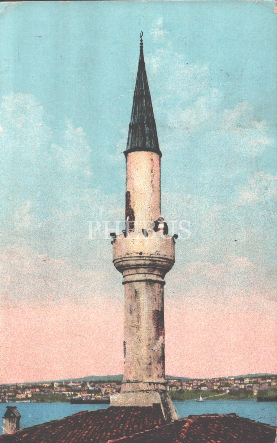 minarede ezan okuyan müezzin la priere du muezzin ed e f