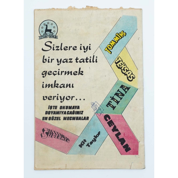 SÜPERMEN (No: 12), Ceylan Yayınları, 26 sayfa, 17x24 cm...