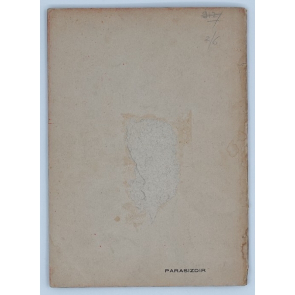 ESKİ VE YENİ DEVİRLERDE İZMİR BELEDİYESİ, yazan ve basan: Fazıl Baskın (Marifet Matbaası sahibi), 1941, 72 sayfa, 14x20 cm...