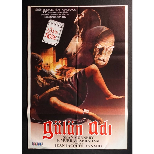 GÜLÜN ADI, Sean Connery, F. Murray Abraham, Özen Film, 57x82 cm...