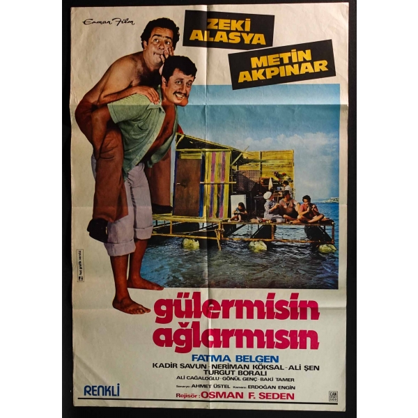 GÜLERMİSİN AĞLARMISIN, Zeki Alasya & Metin Akpınar, Erman Film, Hat Grafik Servisi & Can Ofset, 68x100