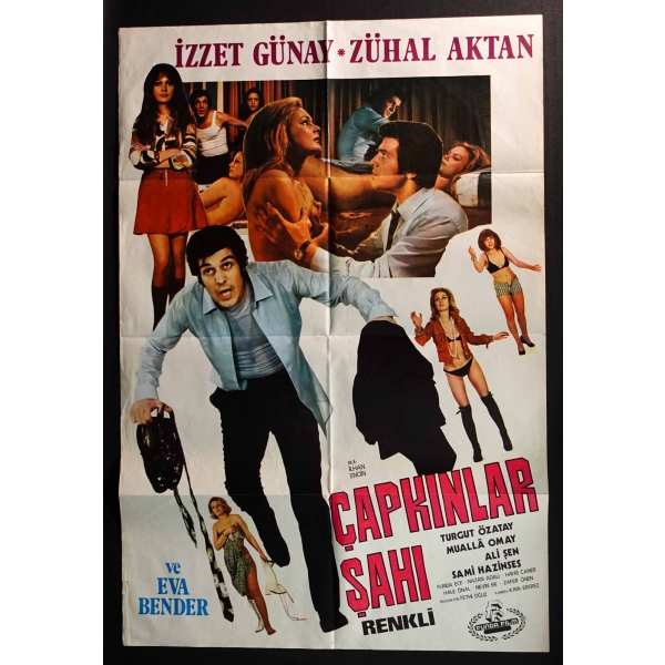 ÇAPKINLAR ŞAHI, İzzet Günay, Zühal Aktan, Eva Bender, (yönetmen: İlhan Engin), Funda Film, 70x100 cm...