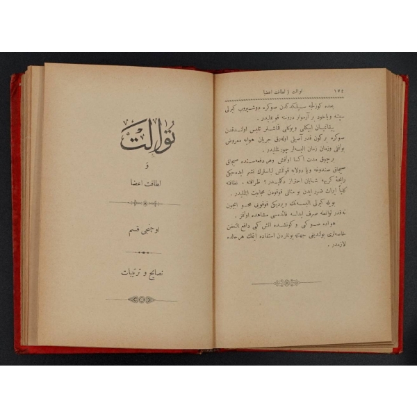 TUVALET VE LETAFET-İ AZA, La Barenne Staffe, (çeviren: Sezaizade Ahmed Hikmet Müftüoğlu), 1309, Matbaa-i Ebuzziya, 253 sayfa, 12x18 cm...