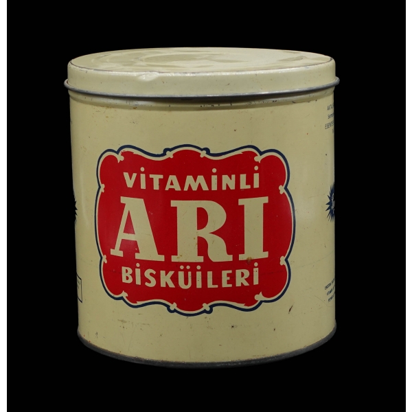 Vitaminli Arı Bisküileri (Peynirli) teneke kutusu, 15x15 cm...
