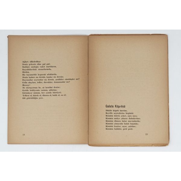 KARŞI, Orhan Veli, 1949, Güney Matbaacılık, 31 sayfa, 16x20 cm...