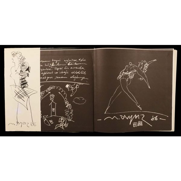 MUSTAFA AYAZ (Desenler / Drawings - 1967-1987), 252 sayfa,27x27 cm...