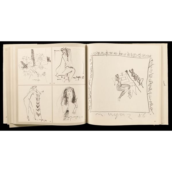 MUSTAFA AYAZ (Desenler / Drawings - 1967-1987), 252 sayfa,27x27 cm...