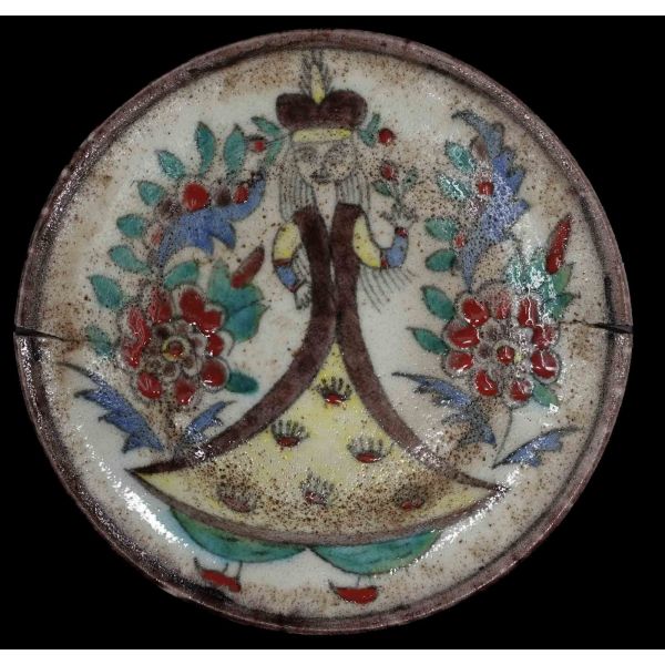 Kütahya tabak, çap: 16 cm...