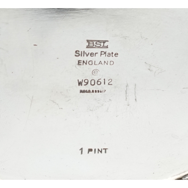İngiliz malı BSL Silver Plate damgalı gümüş kaplama sütlük takımı, 17x13x8 cm, 11x8x6cm, 12x7x7cm...