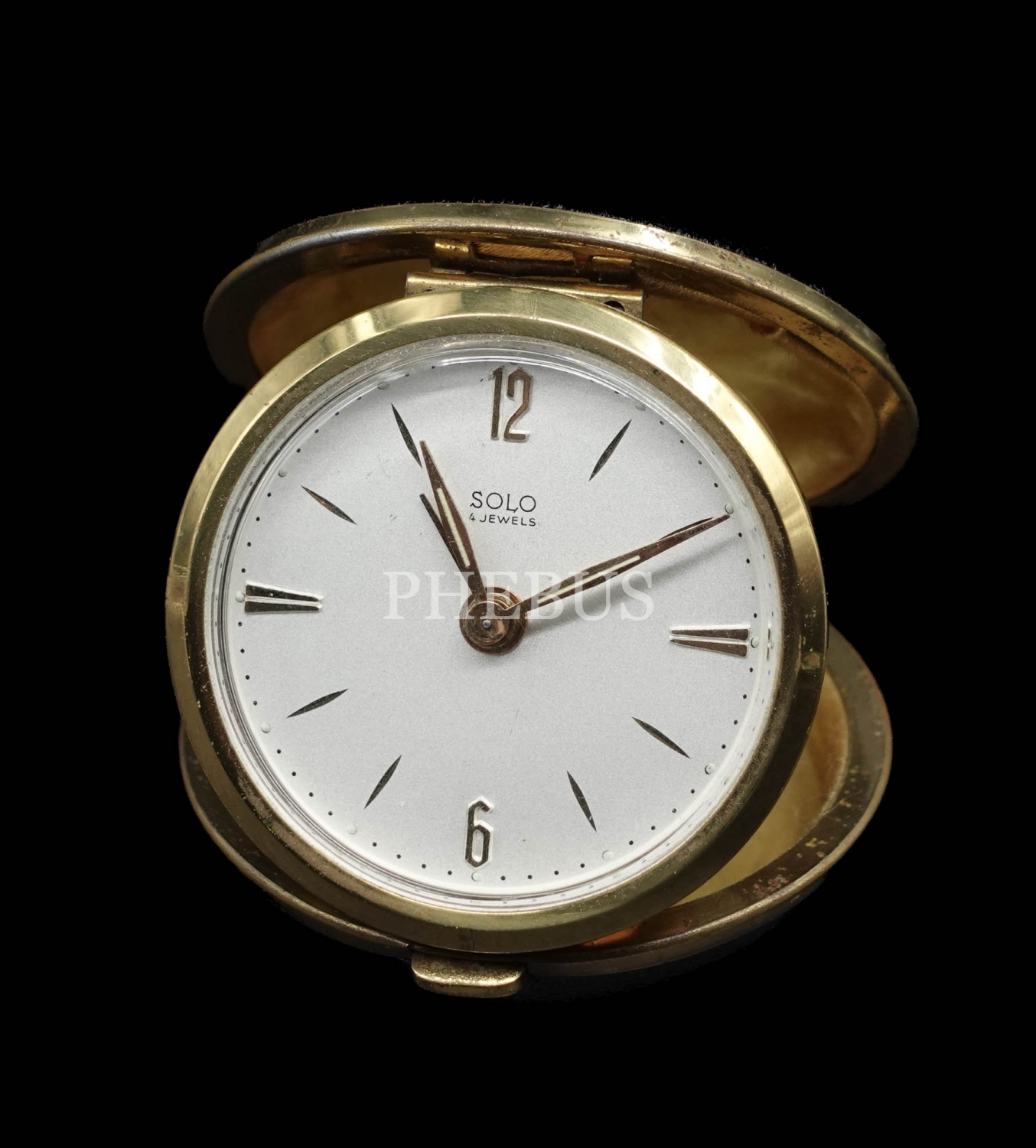 Fransız malı ´´Solo 4 Jewels´´ marka cep saati, 7x2 cm...