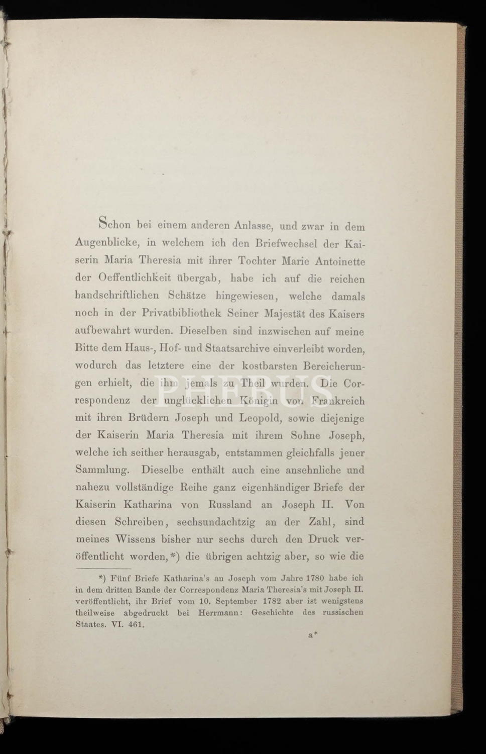 JOSEPH II. UND KATHARINA VON RUSSLAND, Ihr Briefwechsel, 1869, Wien, Wilhelm Braumüller, 393 sayfa, 16x23 cm...