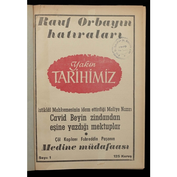 YAKIN TARİHİMİZ (4 Cilt), S. Nihal Karaveli, 1962, Vatan Gazetesi,