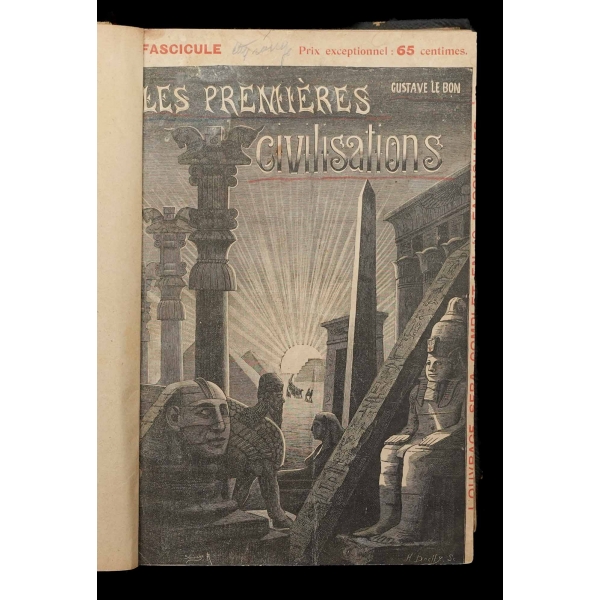 LES PREMIERES CIVILISATIONS (16-3) Gustave Le Bon, 1889, Ernest Flammarion Paris, 820 sayfa, 20x28 cm...
