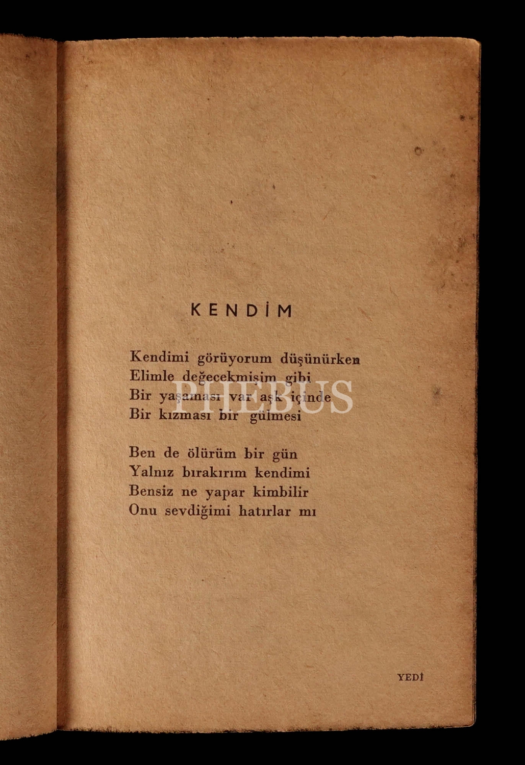 BİRİSİ, Nahit Ulvi Akgün, 1955, Gutenberg Yayınları, 47 sayfa, 12x16 cm...