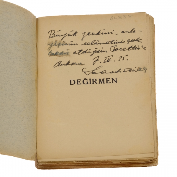 DEĞİRMEN (Hikâyeler), Sabahattin Ali, 1935, Remzi Kitaphanesi, 223 sayfa, 13x19 cm...