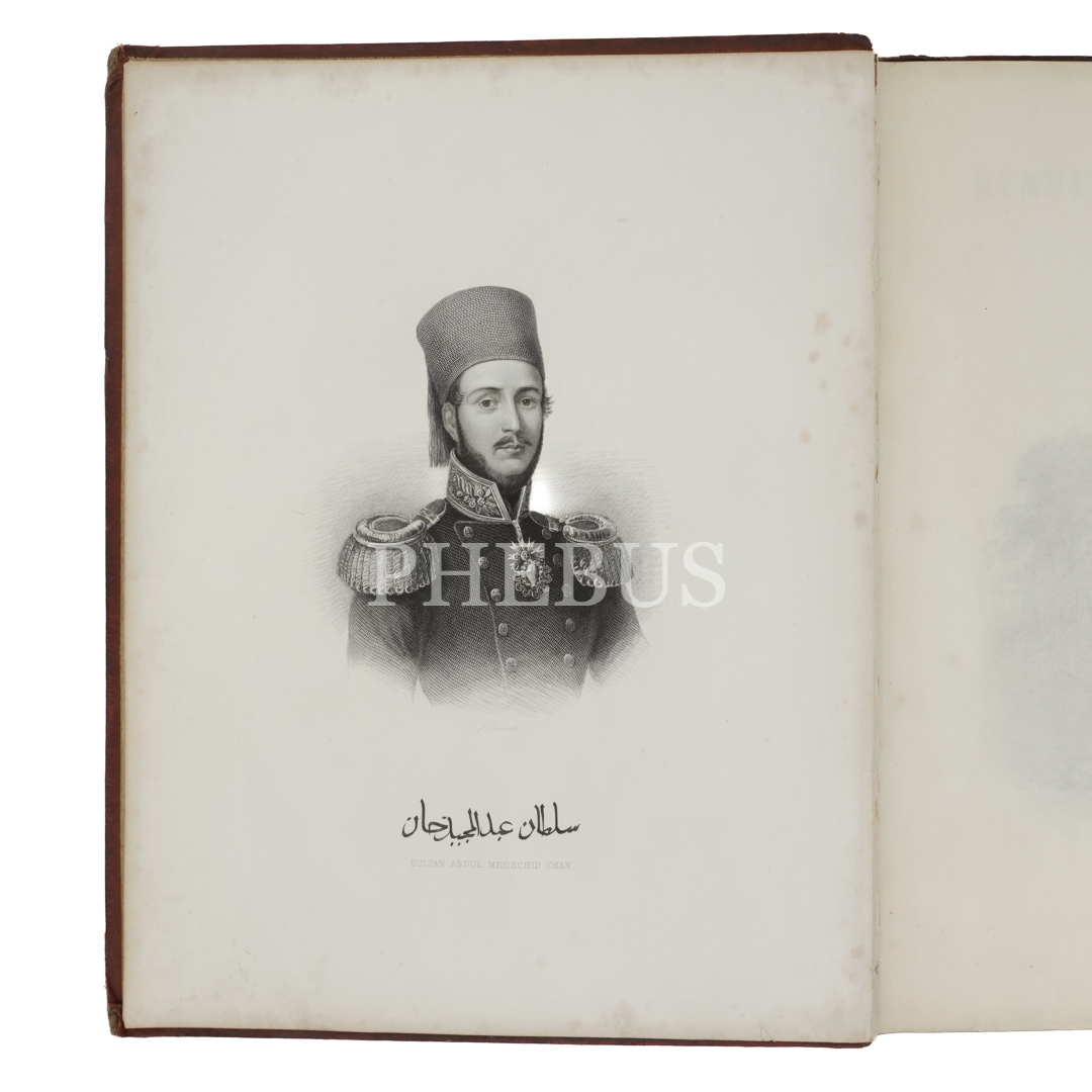 BEAUTIES OF THE BOSPHORUS, Miss Pardoe, (Çizimler: Willian H. Bartlett), 4 cilt, İngilizce, 28x21 cm...