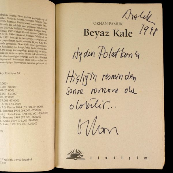 BEYAZ KALE, Orhan Pamuk, 1998, İletişim Yayınları, 199 sayfa, 19x13 cm...