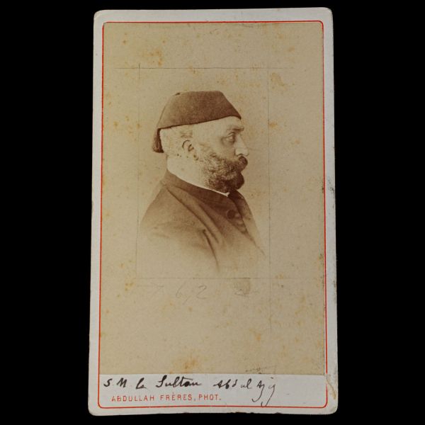 Sultan Abdülaziz´in CDV (kartvizit) boy fotoğrafı, Abdullah Freres, Constantinople, 6,5x10 cm...