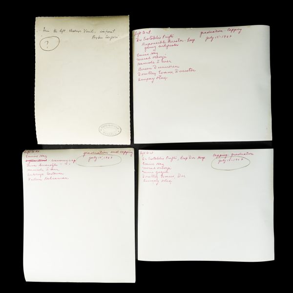 Bir hemşirenin terekesinden, ağırlıkla 1940 - 1960 yılları arasını kapsayan, öğrencilik ve meslek yaşamına ışık tutan 134 adet fotoğraf ve 6 adet belge lotu...