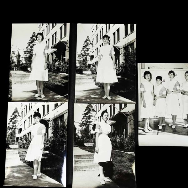 Bir hemşirenin terekesinden, ağırlıkla 1940 - 1960 yılları arasını kapsayan, öğrencilik ve meslek yaşamına ışık tutan 134 adet fotoğraf ve 6 adet belge lotu...