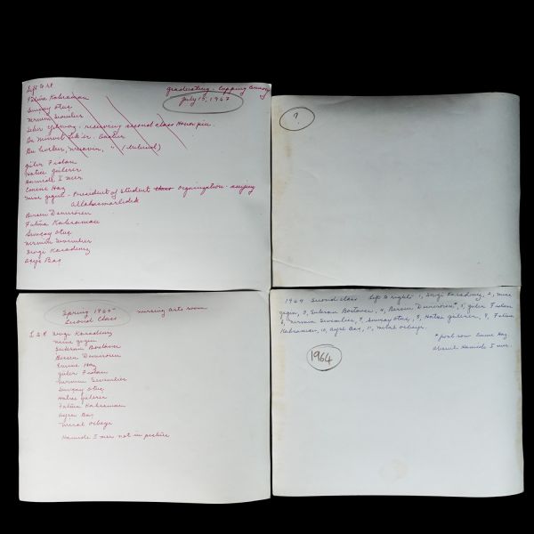 Bir hemşirenin terekesinden, ağırlıkla 1940 - 1960 yılları arasını kapsayan, öğrencilik ve meslek yaşamına ışık tutan 134 adet fotoğraf ve 6 adet belge lotu...