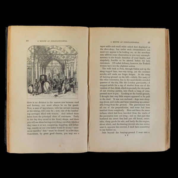 A MONTH AT CONSTANTINOPLE, Albert Smith, 1850, David Bogue, London, 236 sayfa, 14x20 cm...